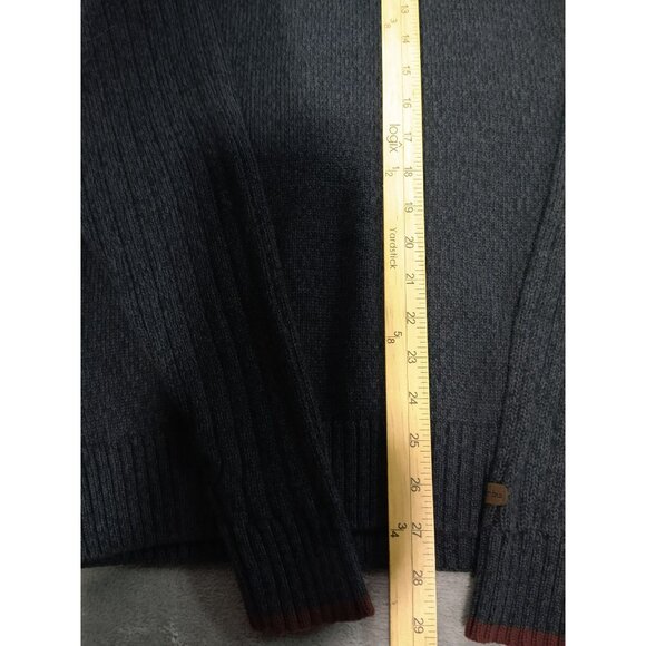 Columbia Sweater Mens Medium Gray ROC II Crew Neck Cotton Pullover Authentic Fit - Picture 3 of 9